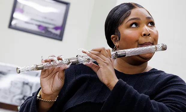 Lizzo played a 200-year-old crystal flute given to James Madison