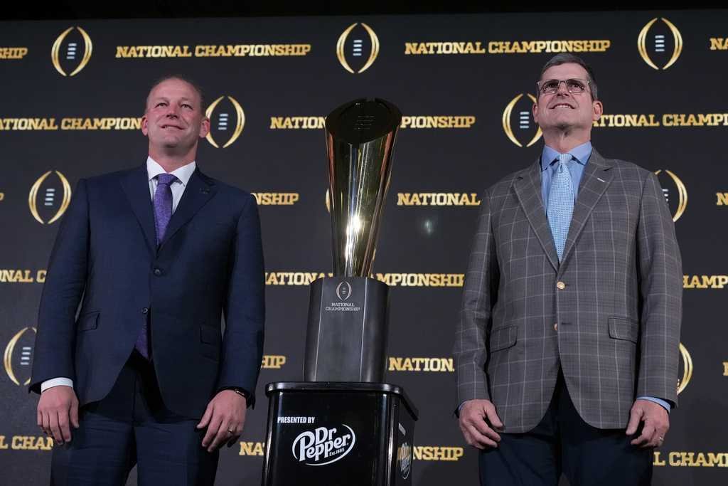 No. 1 Michigan vs. No. 2 Washington for CFP title caps season of realignment, transfers and Harbaugh