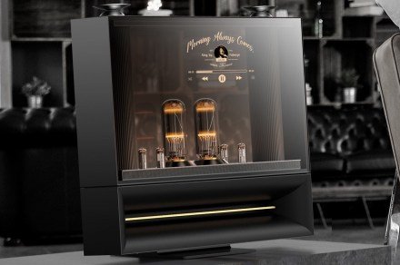 LG’s DukeBox concept marries a tube amp with a transparent OLED display