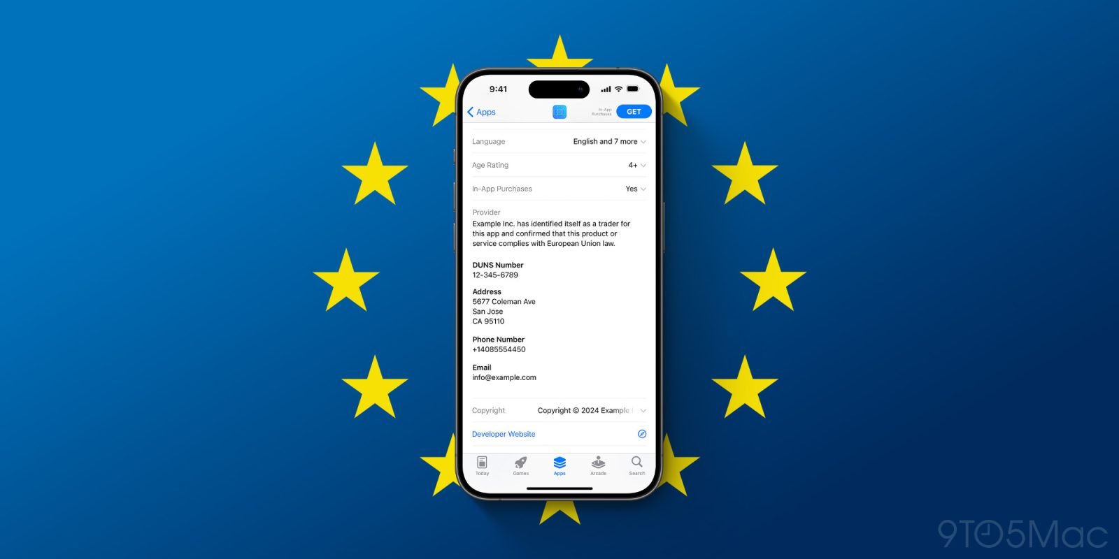 App Store in the EU will soon show the developer’s address and phone number
