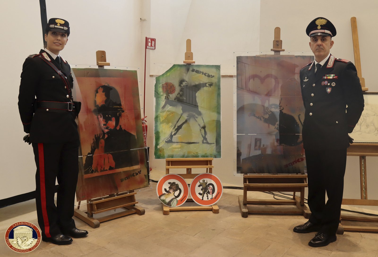 Art network involving fake Banksy, Warhol and Picasso paintings uncovered in Italy