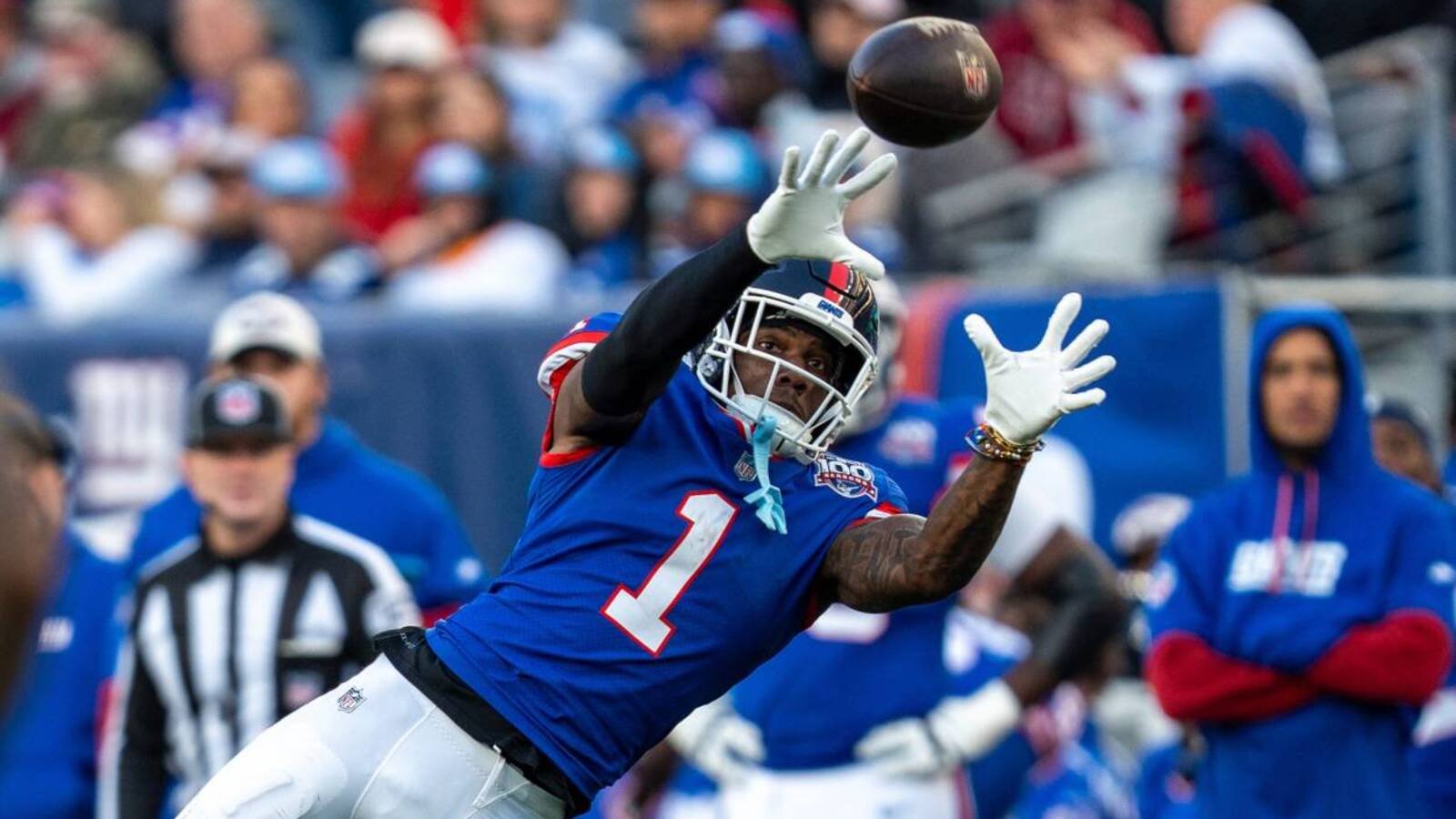 Giants leading receiver misses practice with concerning injury