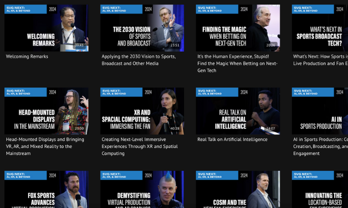 SVG NEXT: AI, XR, and Beyond 2024: All Sessions Now Available To Watch on SVG PLAY