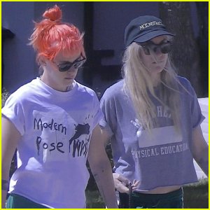 Kristen Stewart Shows Off a New Hair Color While Walking Her Dog With Wife Dylan Meyer