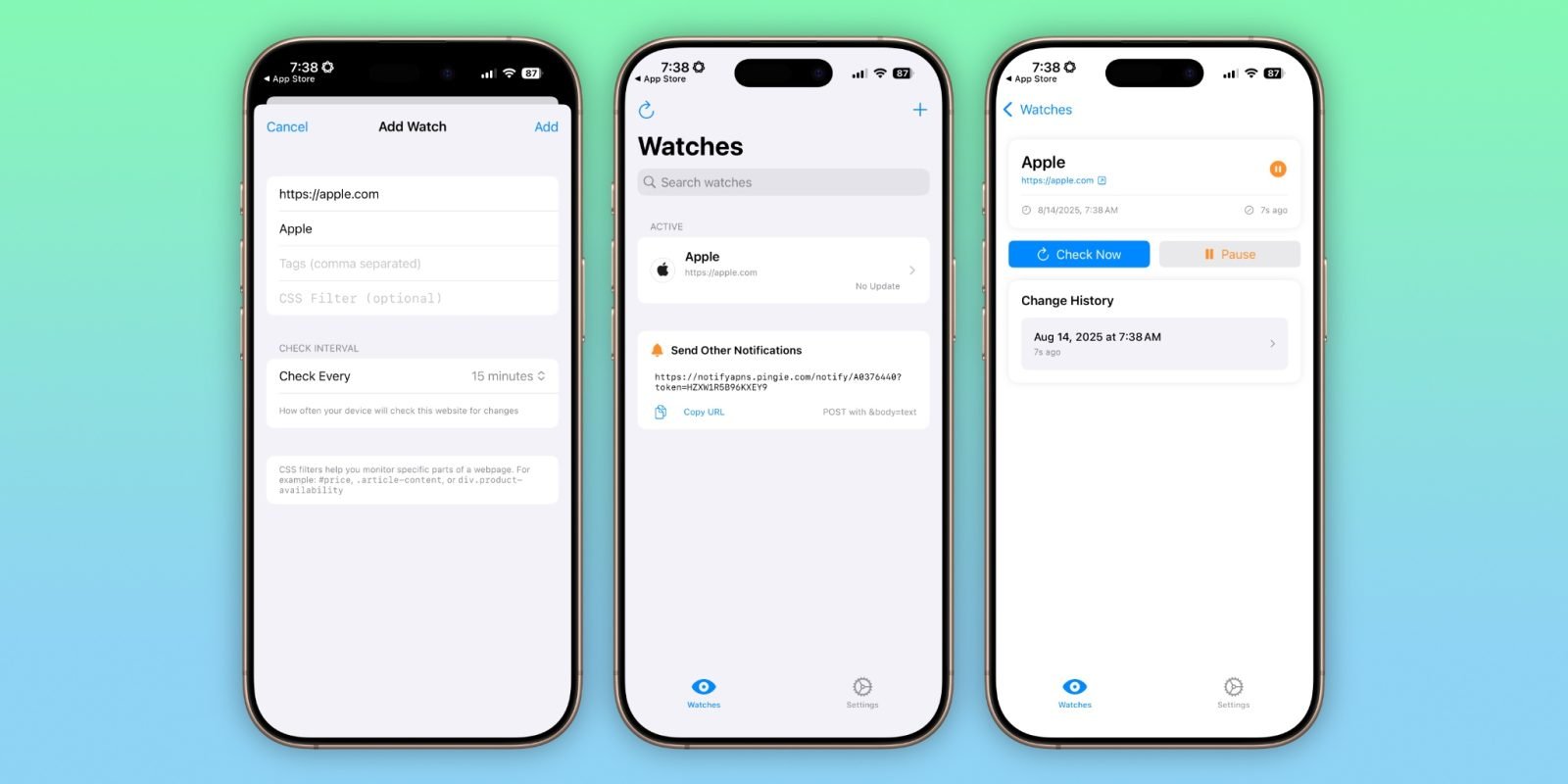 Indie App Spotlight: ‘Notify’ is a free app that lets you easily monitor website changes