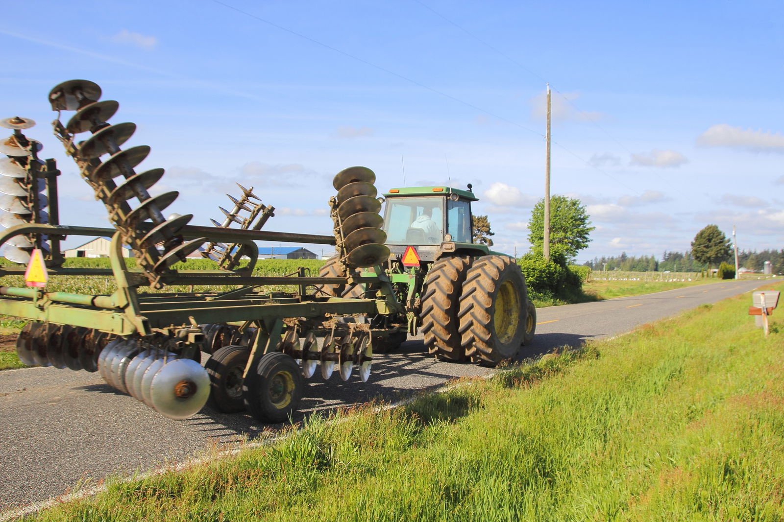 Cellphones and rural roadways do not mix at harvest