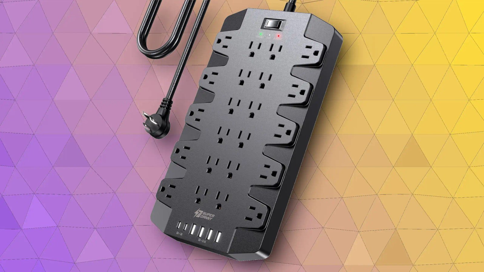 This gloriously excessive power strip has 22 outlets, 6 USB ports, and no chill for $21