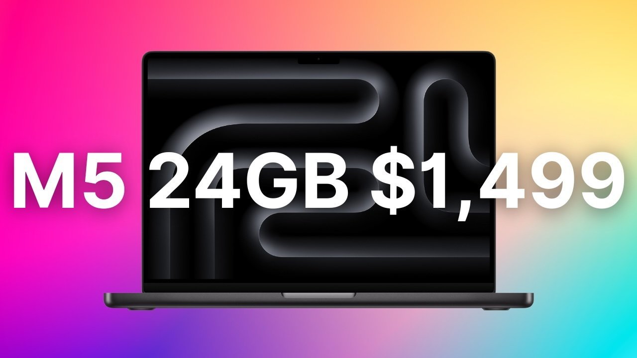 Grab Apple's M5 MacBook Pro 24GB RAM for $1,499 with free 2-day shipping