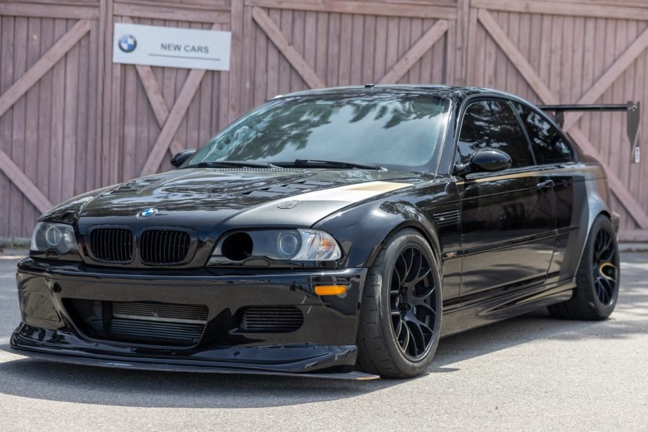 Custom-Built, Short-Stroke V8-Powered 2002 BMW M3 Coupe Time Trial/Track Car w/2019 Open Trailer