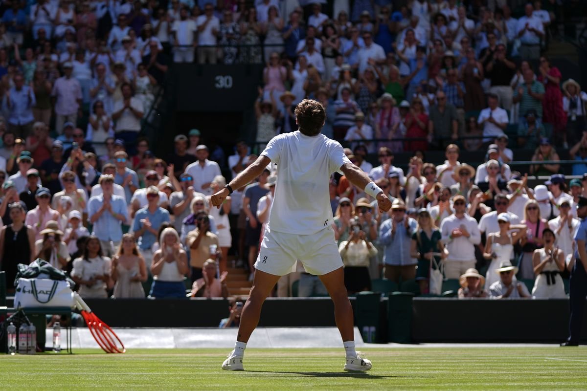 Cobolli performs Ronaldo celebration as Paolini wins before Federer on Italy’s big day at Wimbledon