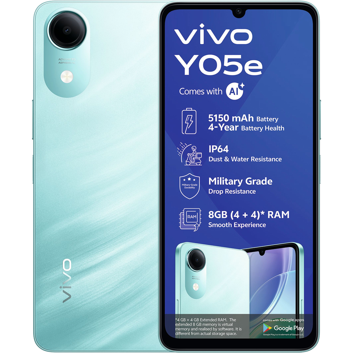 Vivo Y05e quietly goes on sale with 5,150mAh battery and military-grade durability