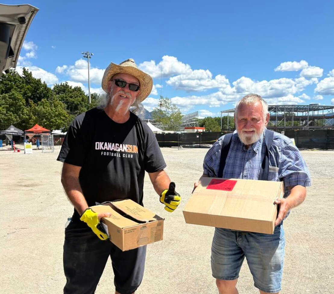 Lake Country Food Bank receives large food donation from Touchdown Kelowna (Lake Country)