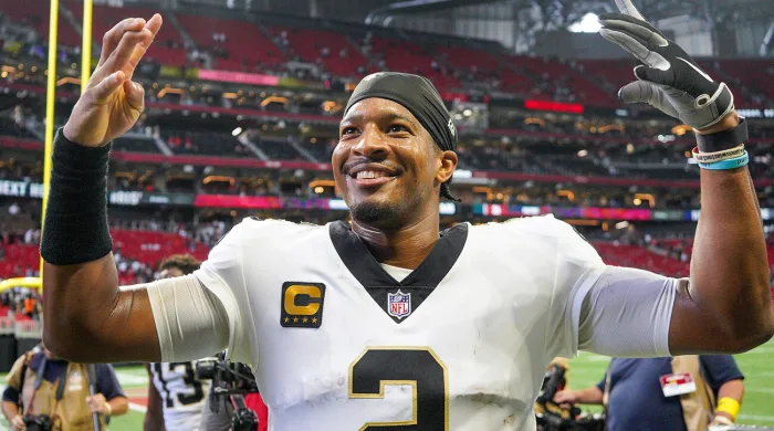Saints find a way to win despite the absence of Sean Payton 1 Winston celebrates win