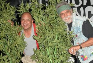 Cheech Marin And Tommy Chong At A Press