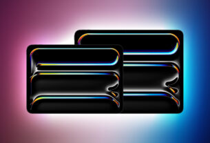 m4 iPad Pro Horizontal Feature Purple and Blue