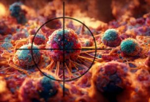 A 3d Illustration Depicting Cancer Cells