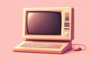 nuneybits Vector art of a retro computer screen on the screen i cbb588f4 05a8 43cc 9e55 c08b617871ae