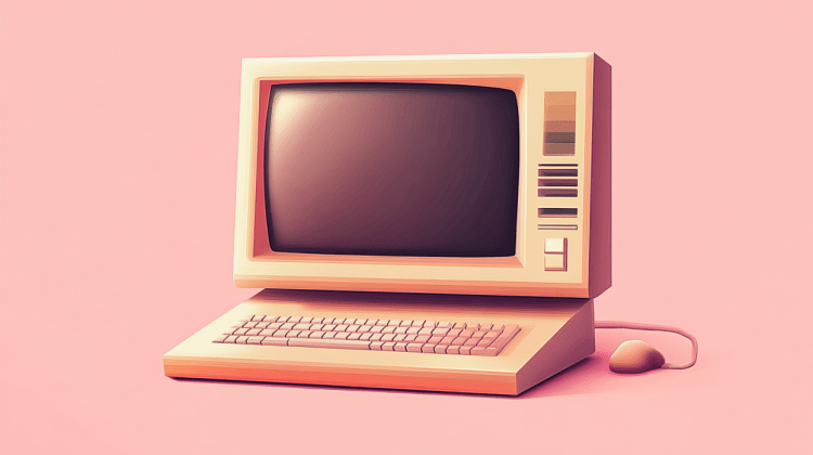 nuneybits Vector art of a retro computer screen on the screen i cbb588f4 05a8 43cc 9e55 c08b617871ae