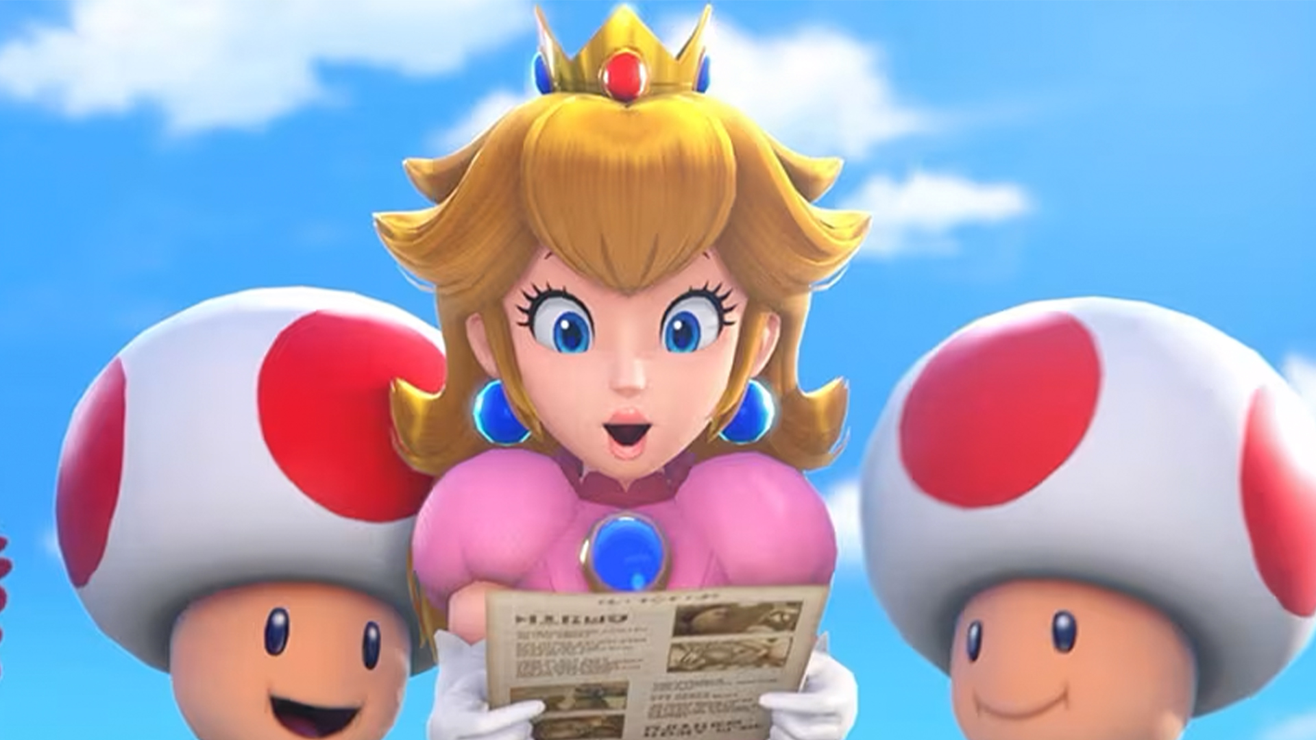 Princess Peach and Toads