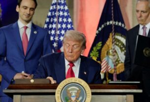 President Donald Trump signs an executive order related to artificial intelligence during the Winning the AI Race Summit in Washington D.C. U.S. July 23 2025. ReutersKent Nishimura
