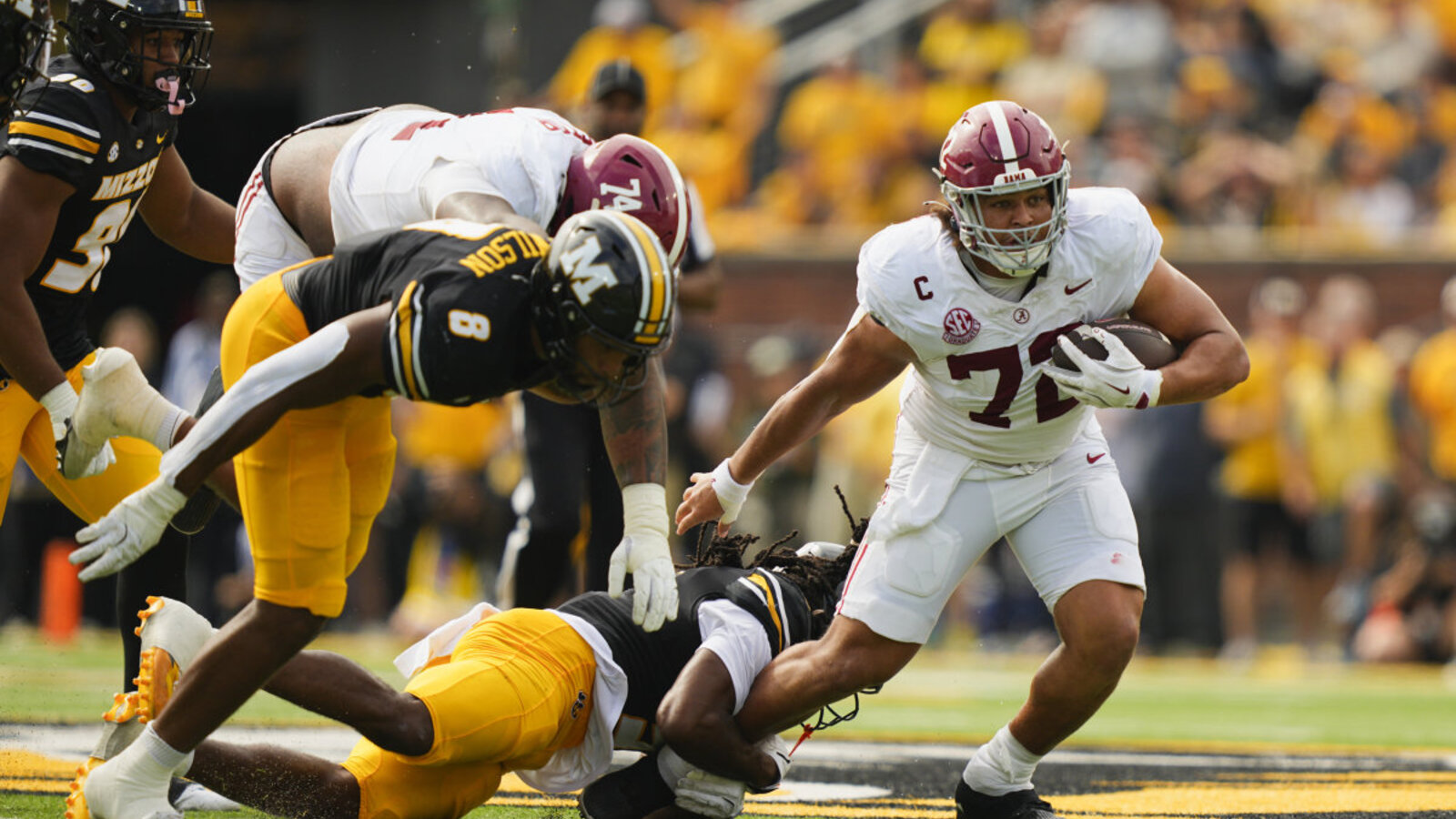 ncaa football alabama at missouri