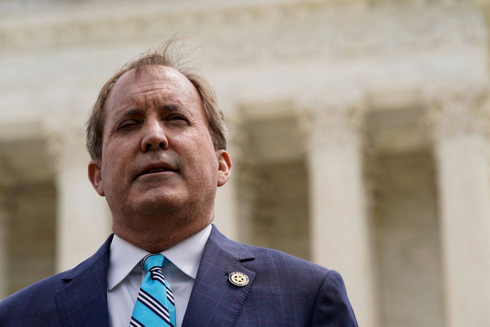 texas attorney general ken paxton speaks during a news conference in washington u s april 26 2022 reuters elizabeth frantz