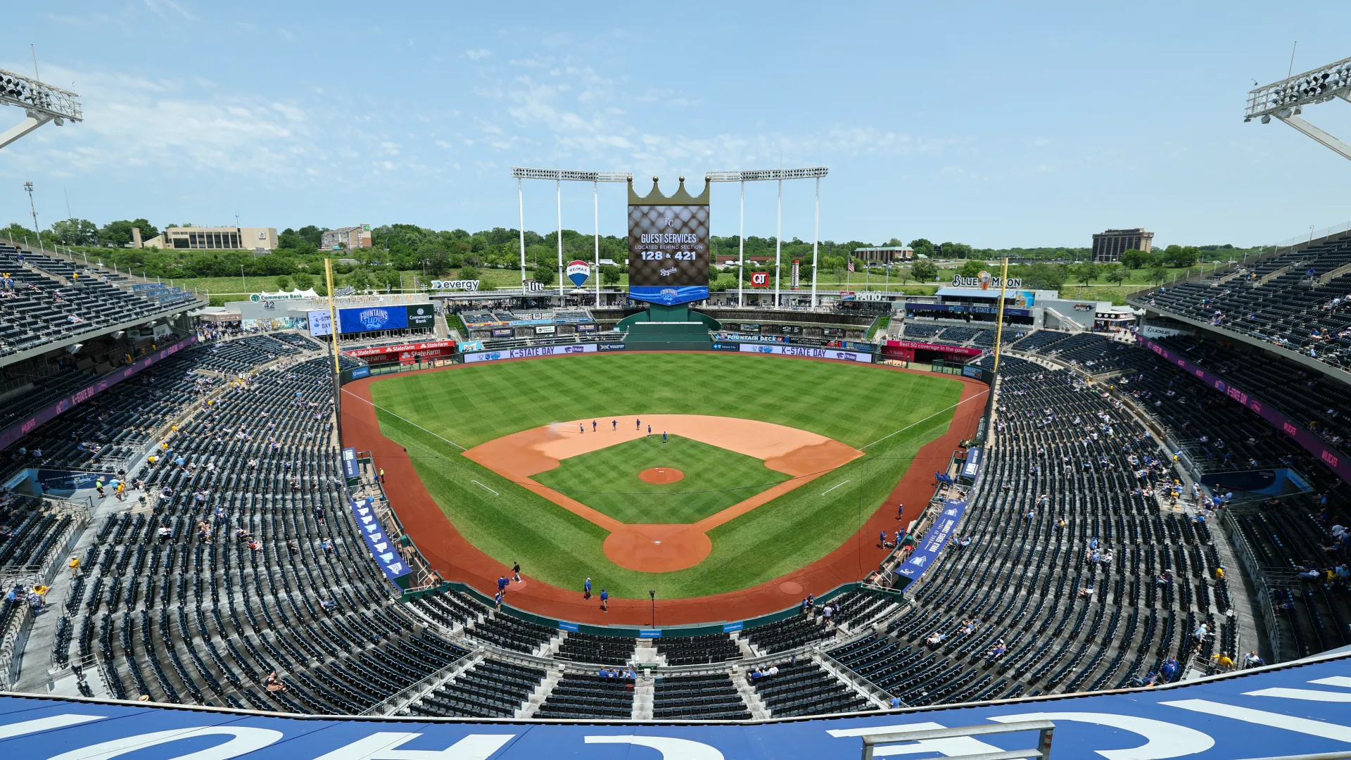 general view kauffman stadium prior 1046814786