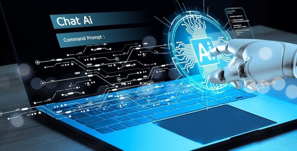 Robot Hand Chat With Ai Artificial Inte