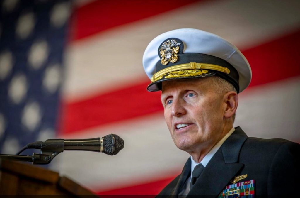 US Navy Vice Adm. Michael Vernazza