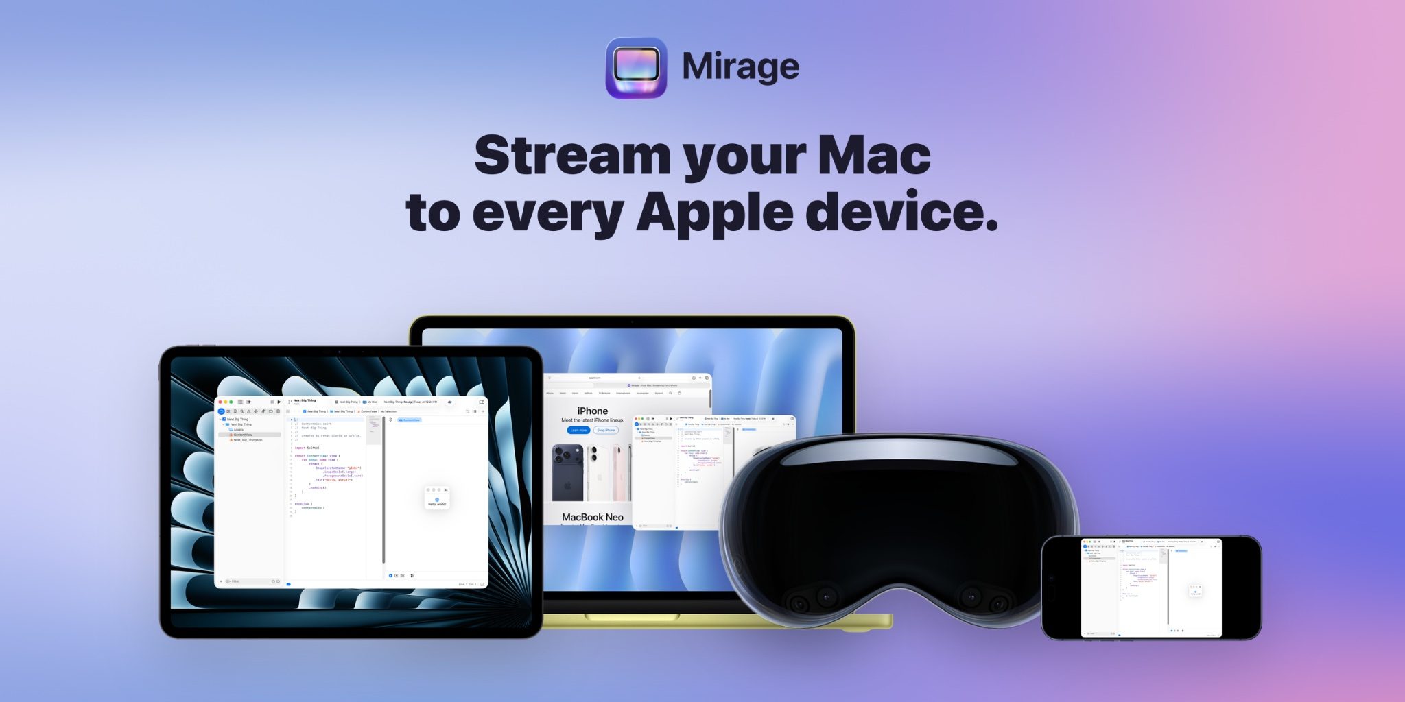 Mirage header