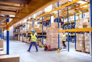 workers in a warehouse