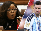 jasmine crockett suggests anyone who was rooting for argentina at the world cup is racist